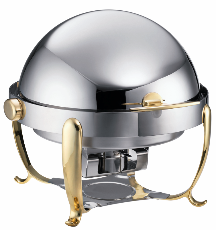 Chafing Dish Royal Gold, rund