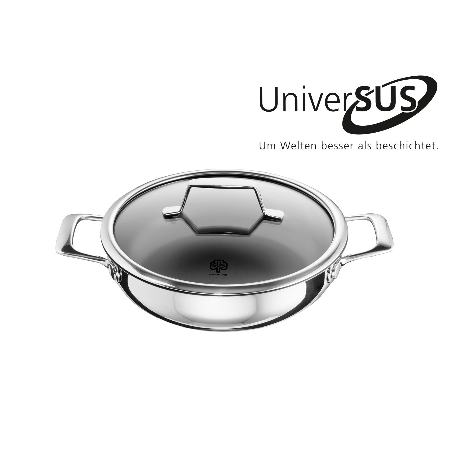 Schmorpfanne Astral mit UniverSUS-Oberflächenstruktur 24 cm