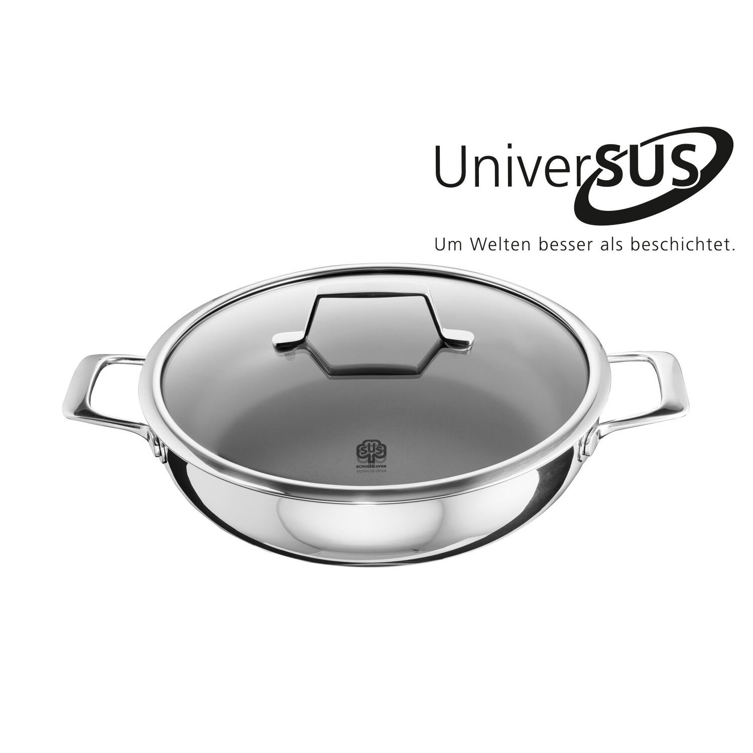 Schmorpfanne Astral mit UniverSUS-Oberflächenstruktur 28 cm
