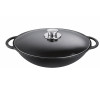 Wok 36 cm Rustika mit Deckel & Ablagegitter, schwarz