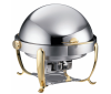 Chafing Dish Royal Gold, rund