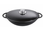 Wok 36 cm Rustika mit Deckel & Ablagegitter, schwarz