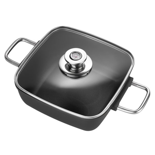 Zusätzliches Bild: Schmortopf Globus hoch eckig 24 cm
