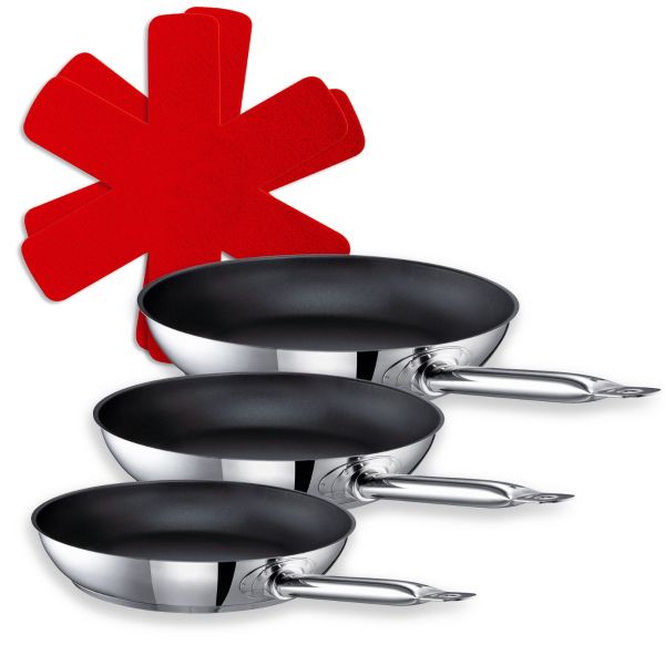 Testsieger-Set Industar 4-tlg von Schulte-Ufer: Bratpfanne Industar 20 cm, 24 cm und 28 cm