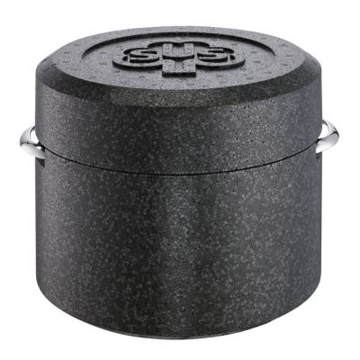  Seitenansicht: Thermotopf 16 cm schwarz Romana i