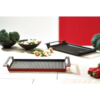 Ambientebild: Grillplatte Rustika 44 x 24 cm rot