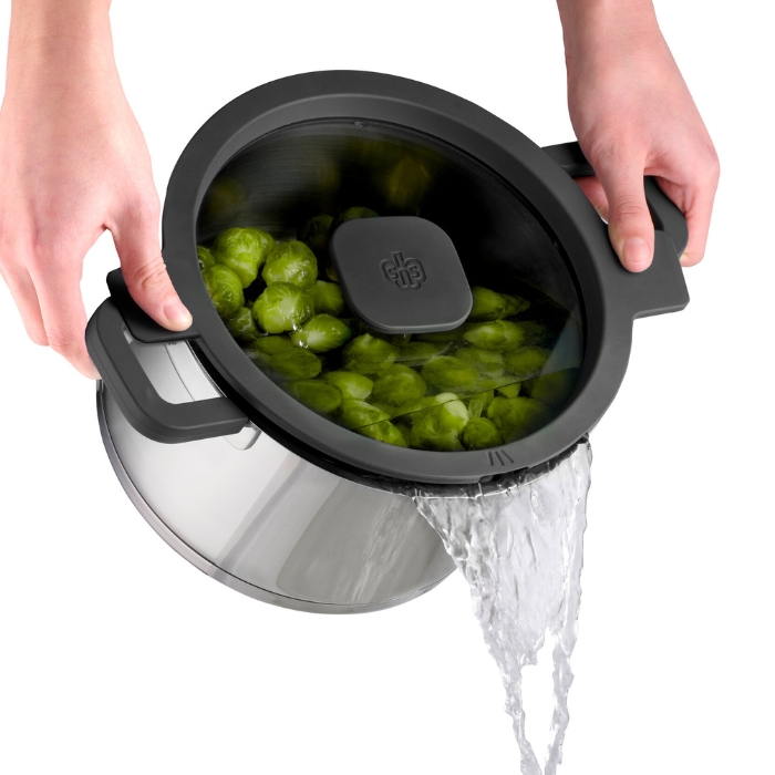 Schulte-Ufer Fleischtopf mit dem tropffreien Abgießen Gezieltes, tropffreies Abgießen