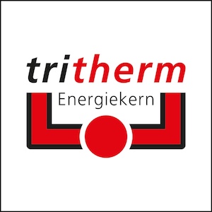 tritherm Energiekern für schnelle Wärmeverteilung und Energieeffizienz beim Kochen und Braten Symbol für tritherm Energiekern